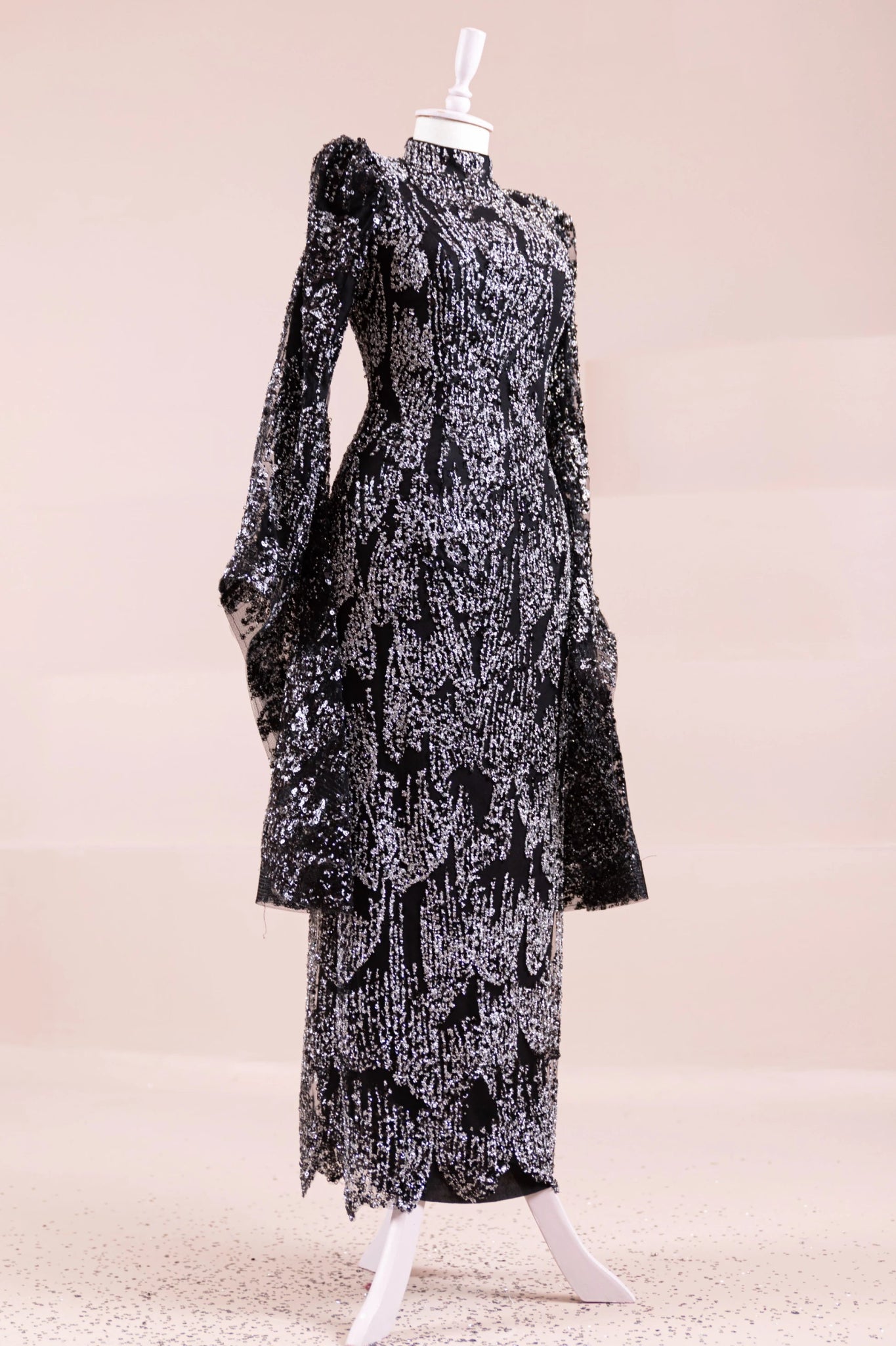 Nouria Tesettür Abiye - FioraofDress - tesettur - abiye - Siyahh - 36 - hijab - evening - dress