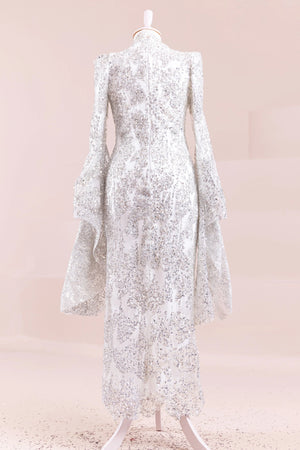 Nouria Tesettür Abiye - FioraofDress - tesettur - abiye - Beyaz - 36 - hijab - evening - dress