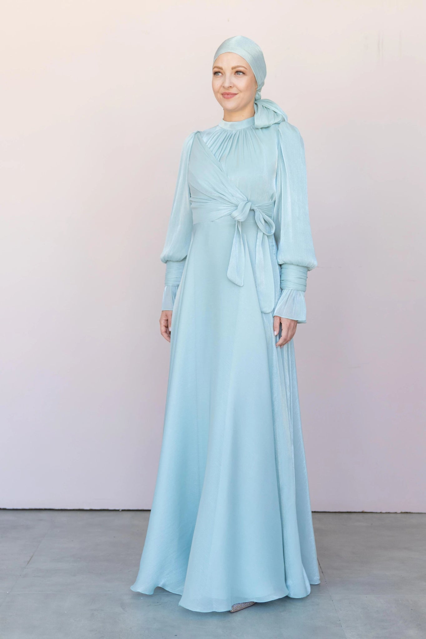 Orkide Tesettur Abiye - FioraofDress - tesettur - abiye - 38 - mint yeşili - hijab - evening - dress