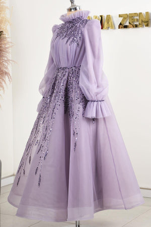 Patrica Tesettür Abiye - FioraofDress - tesettur - abiye - LİLAA - 38 - hijab - evening - dress