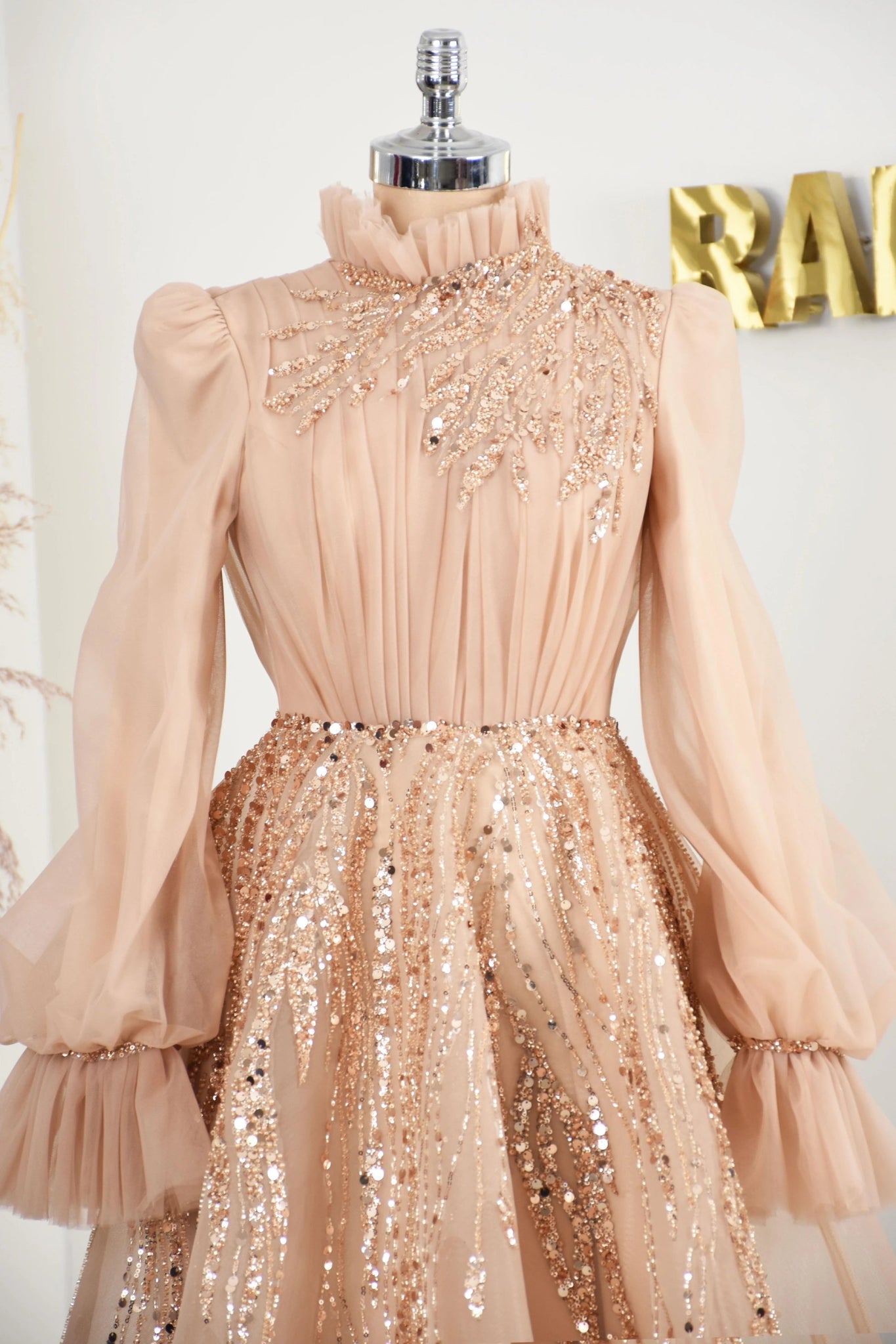 Patrica Tesettür Abiye - FioraofDress - tesettur - abiye - rose - 38 - hijab - evening - dress