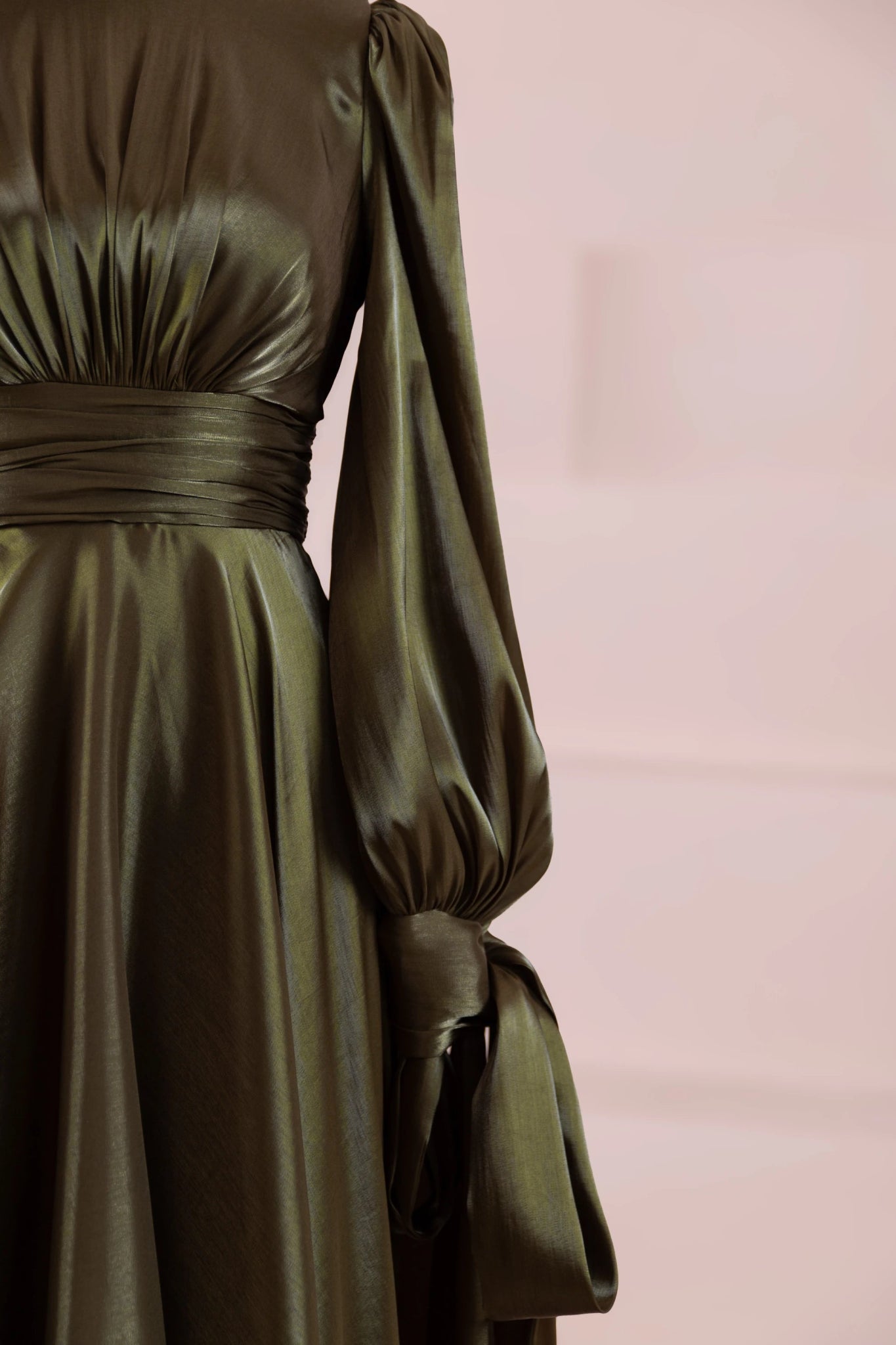 Pearl Tesettür Abiye - FioraofDress - tesettur - abiye - haki - 38 - hijab - evening - dress