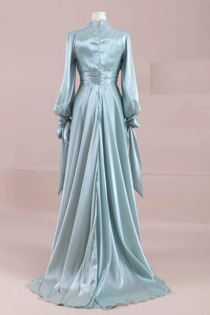 Pearl Tesettür Abiye - FioraofDress - tesettur - abiye - mint yeşili - 38 - hijab - evening - dress