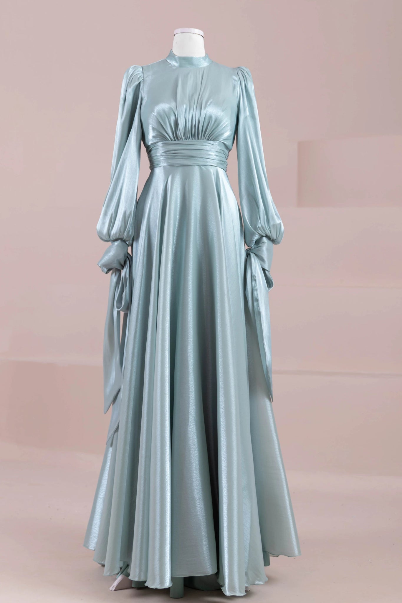 Pearl Tesettür Abiye - FioraofDress - tesettur - abiye - mint yeşili - 38 - hijab - evening - dress