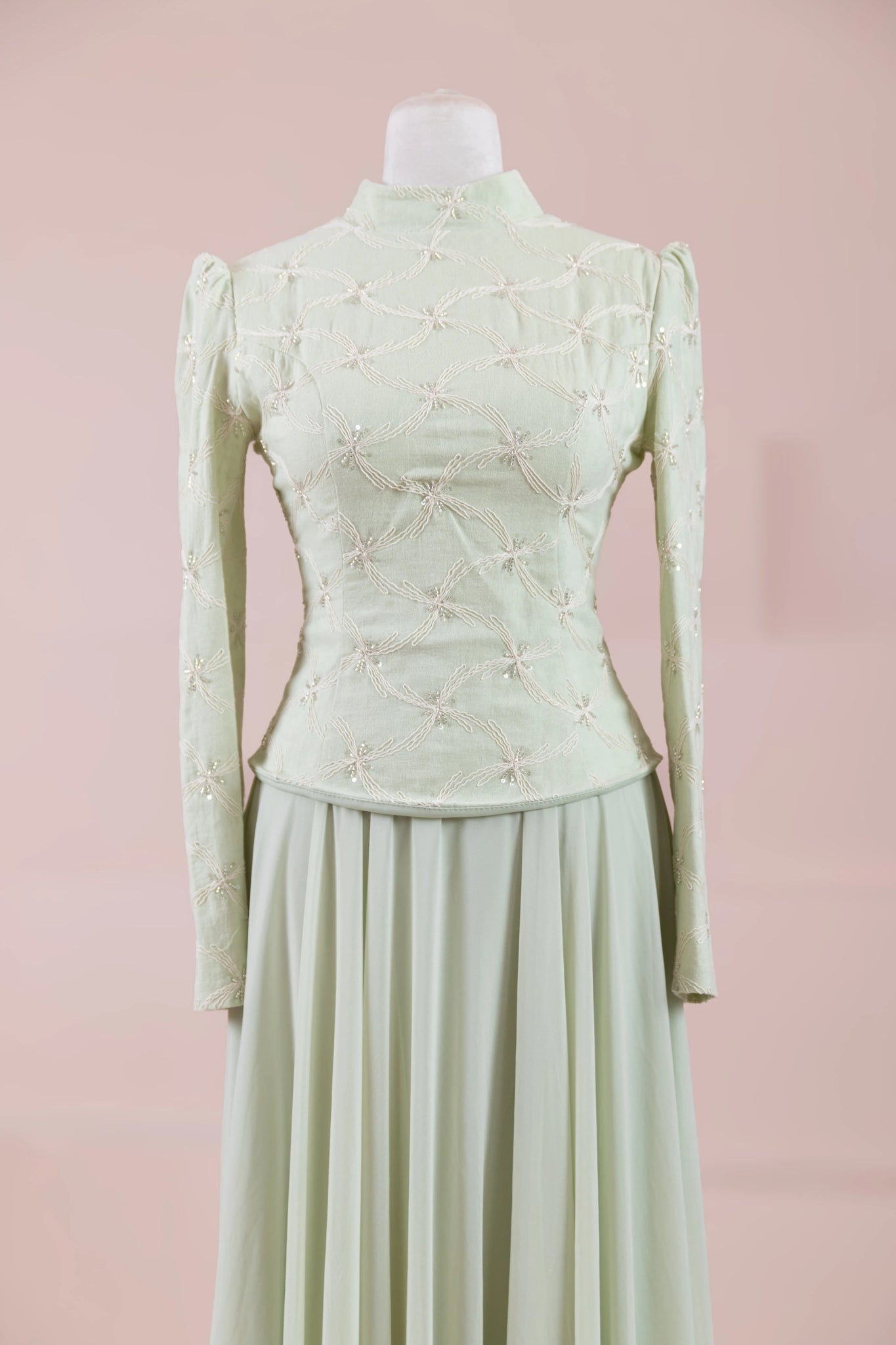 Ponte Tesettür Abiye - FioraofDress - tesettur - abiye - mint - 38 - hijab - evening - dress