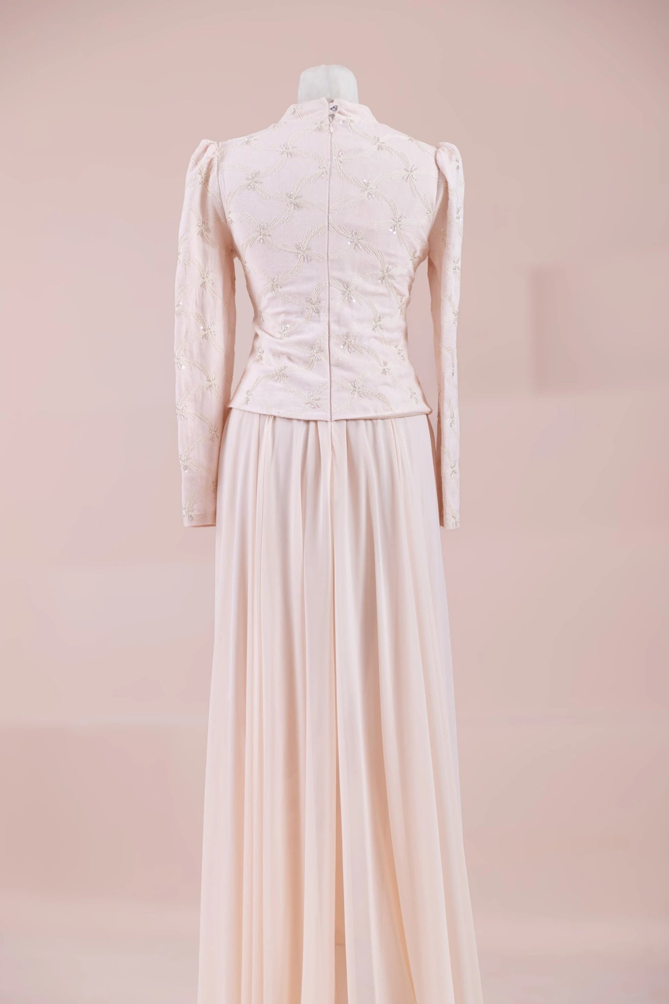 Ponte Tesettür Abiye - FioraofDress - tesettur - abiye - Pudra - 38 - hijab - evening - dress