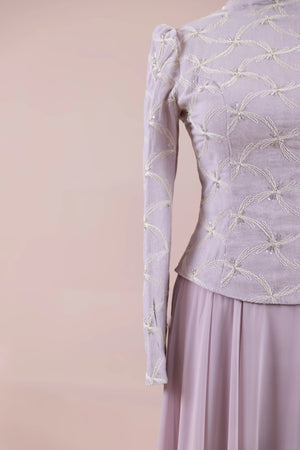 Ponte Tesettür Abiye - FioraofDress - tesettur - abiye - lila - 38 - hijab - evening - dress