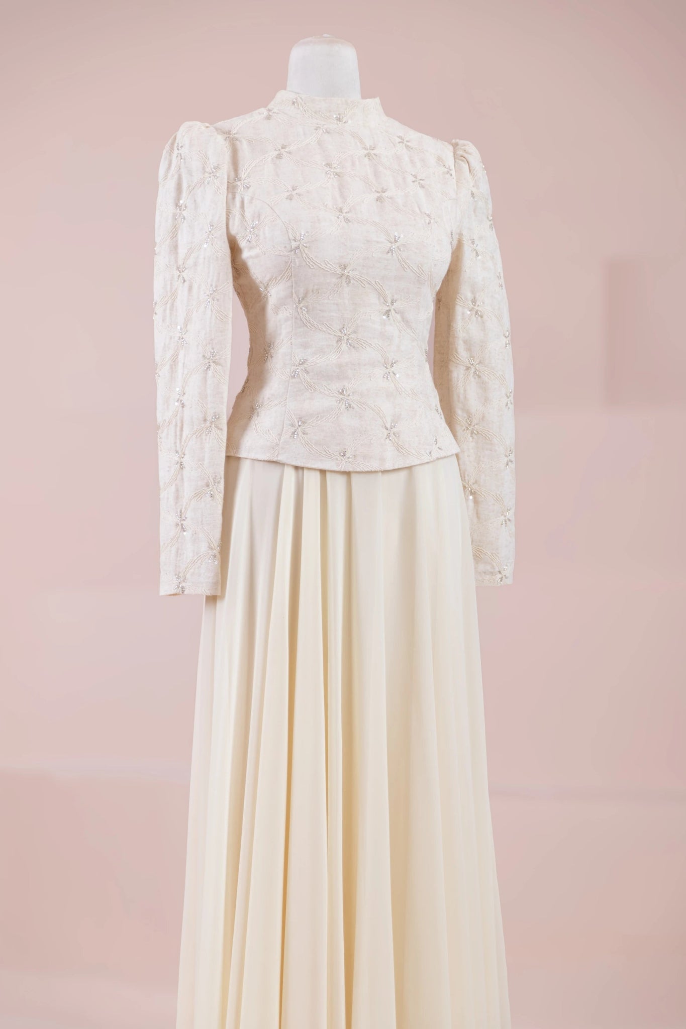 Ponte Tesettür Abiye - FioraofDress - tesettur - abiye - Ekru - 38 - hijab - evening - dress