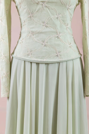 Ponte Tesettür Abiye - FioraofDress - tesettur - abiye - mint - 38 - hijab - evening - dress