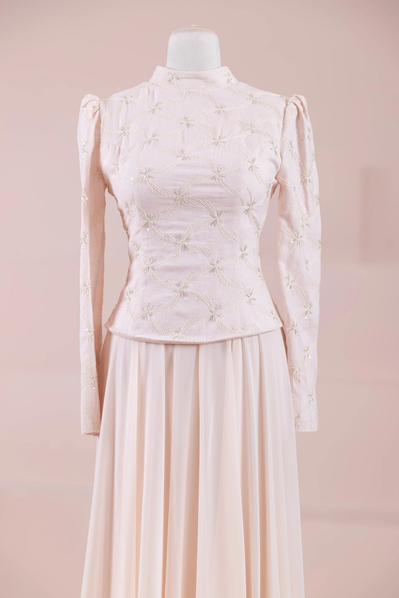 Ponte Tesettür Abiye - FioraofDress - tesettur - abiye - Pudra - 38 - hijab - evening - dress