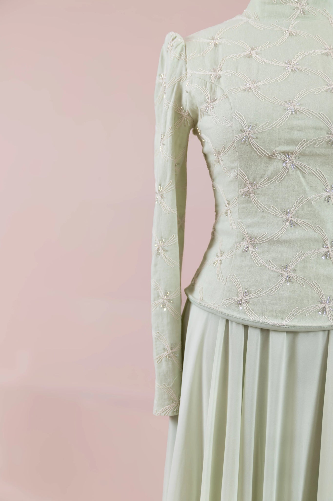 Ponte Tesettür Abiye - FioraofDress - tesettur - abiye - mint - 38 - hijab - evening - dress