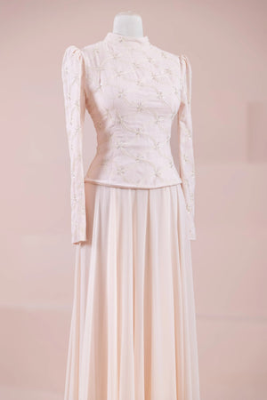 Ponte Tesettür Abiye - FioraofDress - tesettur - abiye - Pudra - 38 - hijab - evening - dress