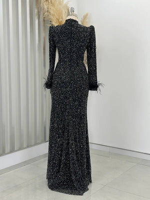 Rachelle Tesettür Abiye - FioraofDress - tesettur - abiye - Siyahh - 38 - hijab - evening - dress