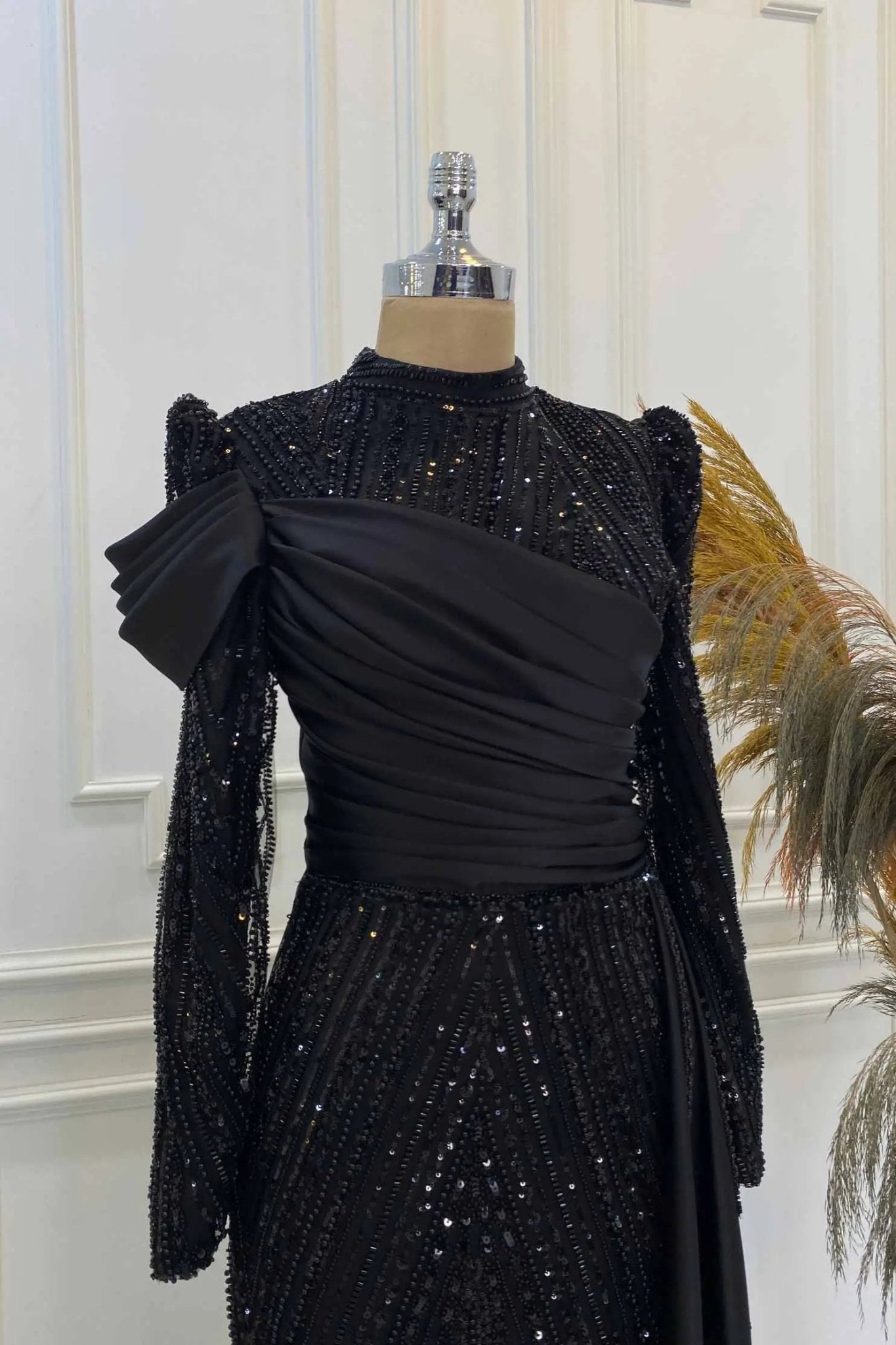 Raissa Tesettür Abiye - FioraofDress - tesettur - abiye - SİYAH - 38 - hijab - evening - dress