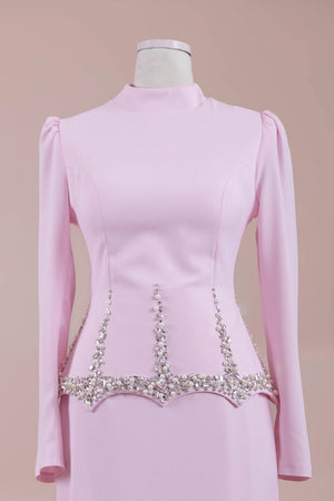 Ranya Tesettür Abiye - FioraofDress - tesettur - abiye - PEMBE - 38 - hijab - evening - dress