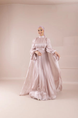 Renna Tesettür Abiye - FioraofDress - tesettur - abiye - Pudra - 36 - hijab - evening - dress