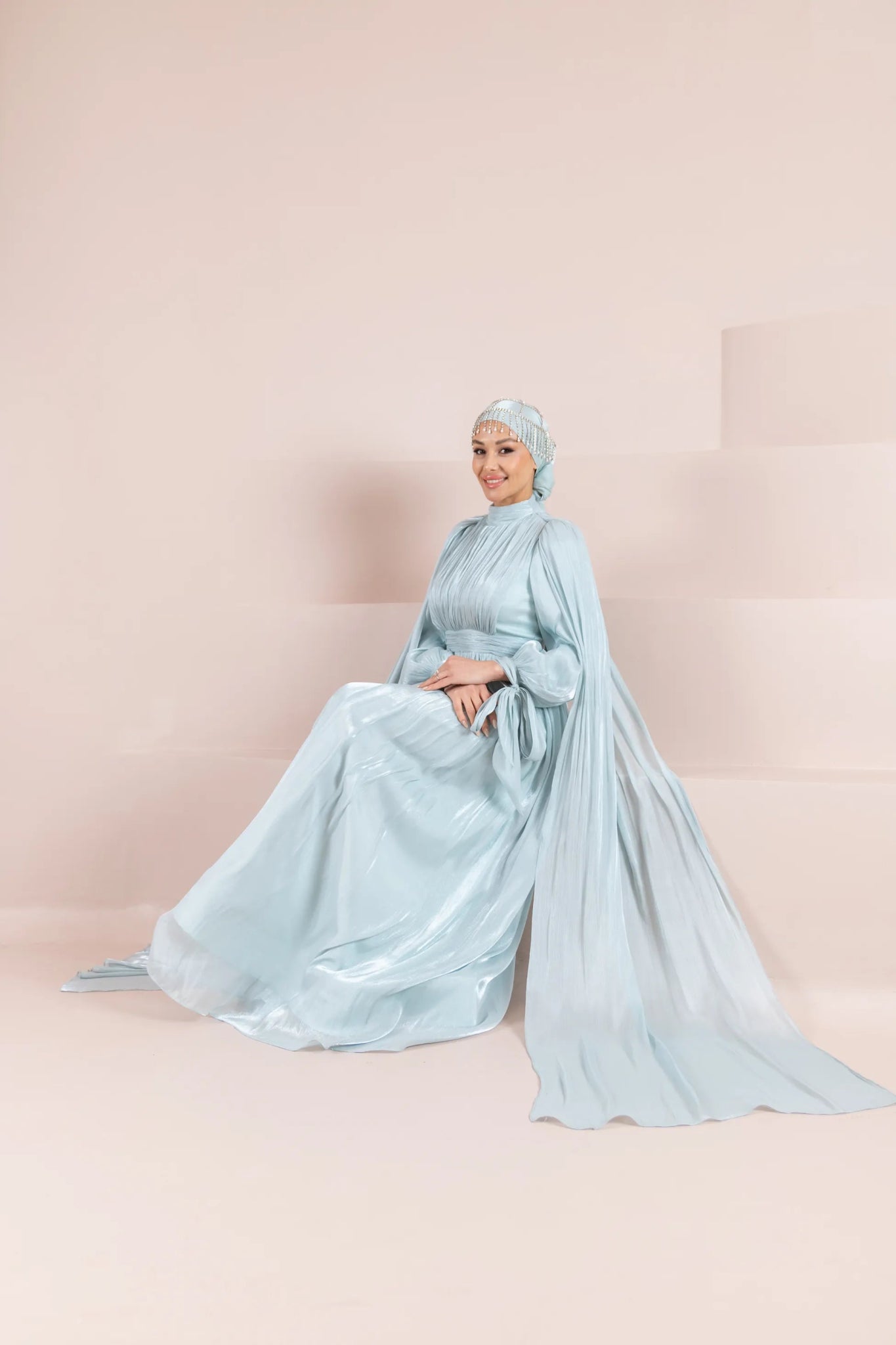 Renna Tesettür Abiye - FioraofDress - tesettur - abiye - mint - 36 - hijab - evening - dress