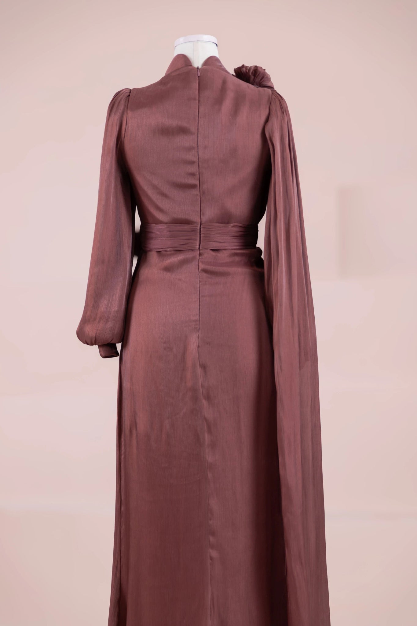 Rosavé Tesettür Abiye - FioraofDress - tesettur - abiye - bery burgundy - 38 - hijab - evening - dress