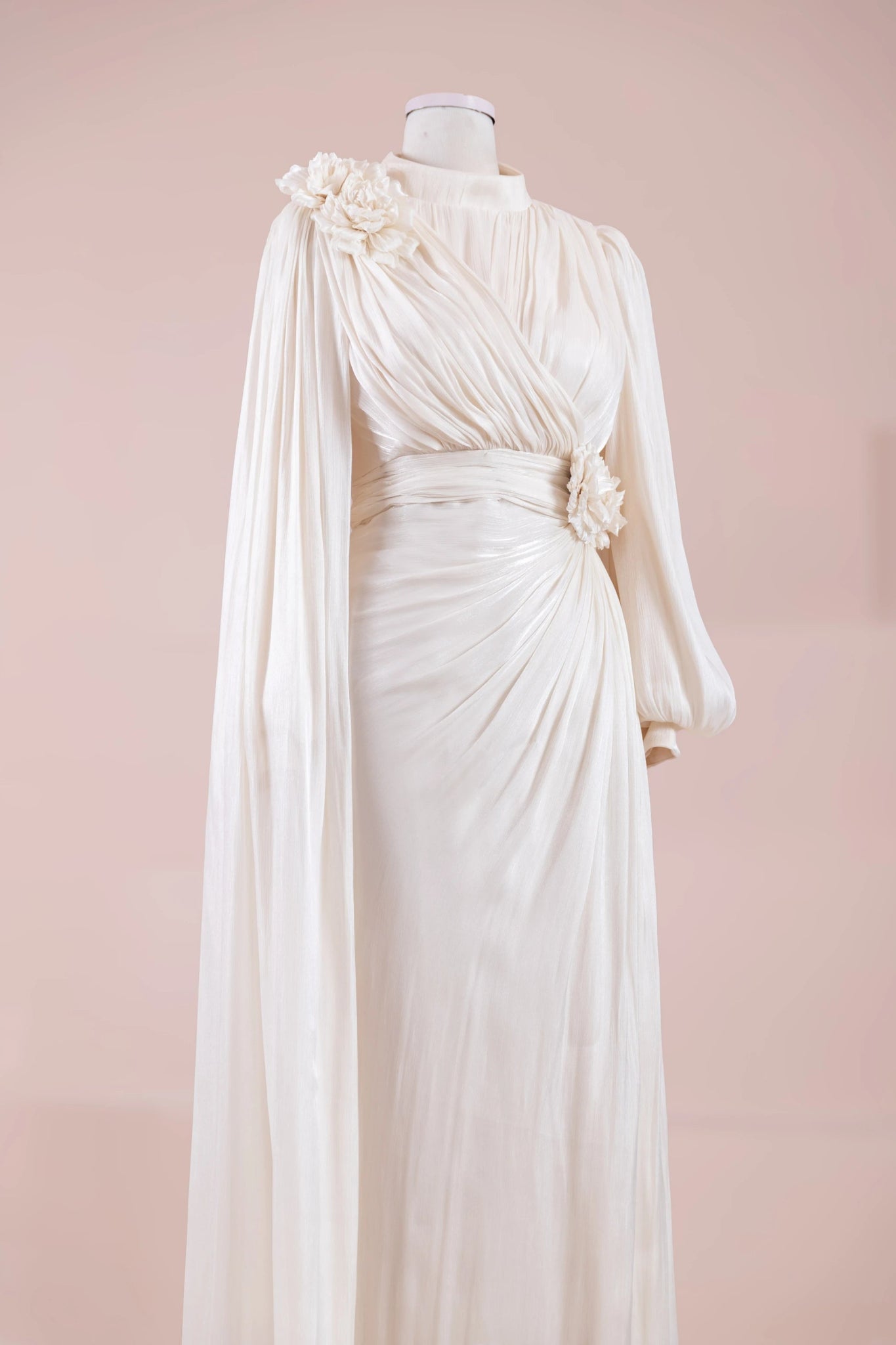 Rosavé Tesettür Abiye - FioraofDress - tesettur - abiye - krem - 38 - hijab - evening - dress