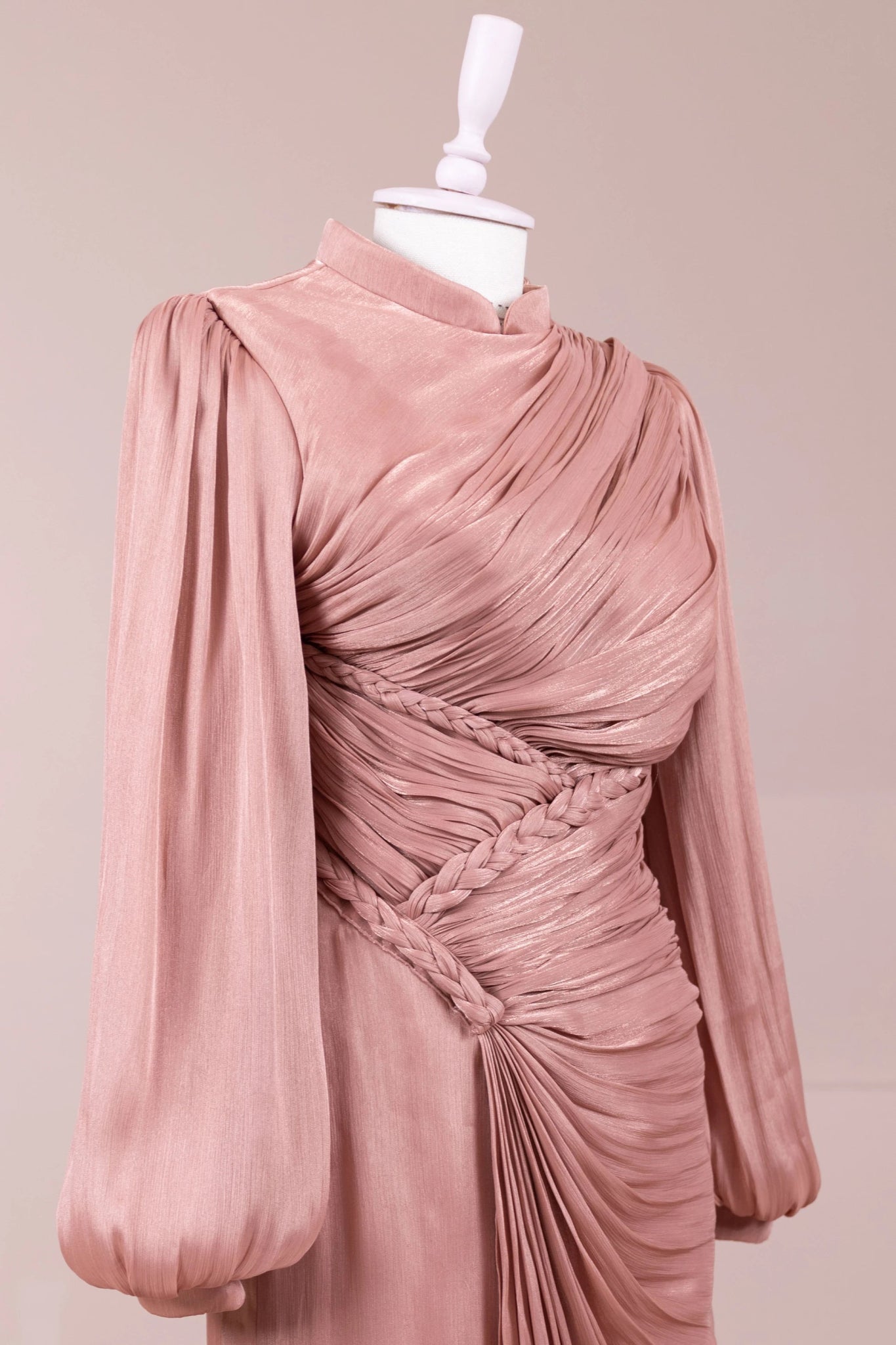 Roselle Tesettür Abiye - FioraofDress - tesettur - abiye - Gül Kurusu - 38 - hijab - evening - dress