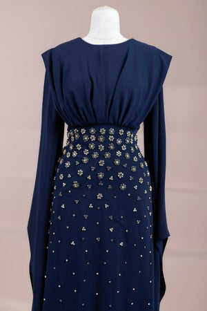 Rouge Tesettür Abiye - FioraofDress - tesettur - abiye - Lacivert - 38 - hijab - evening - dress