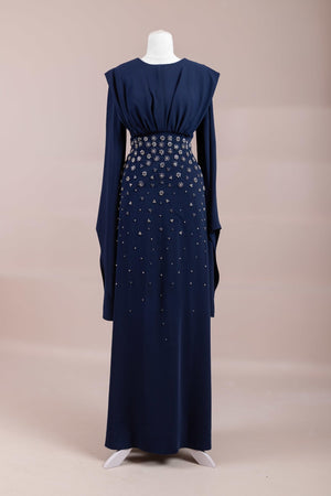 Rouge Tesettür Abiye - FioraofDress - tesettur - abiye - Lacivert - 38 - hijab - evening - dress