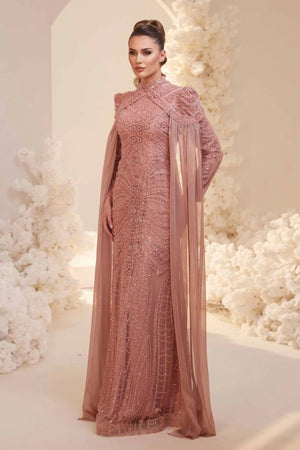 Sabrina Tesettür Abiye - FioraofDress - tesettur - abiye - Gül Kurusu - 38 - hijab - evening - dress