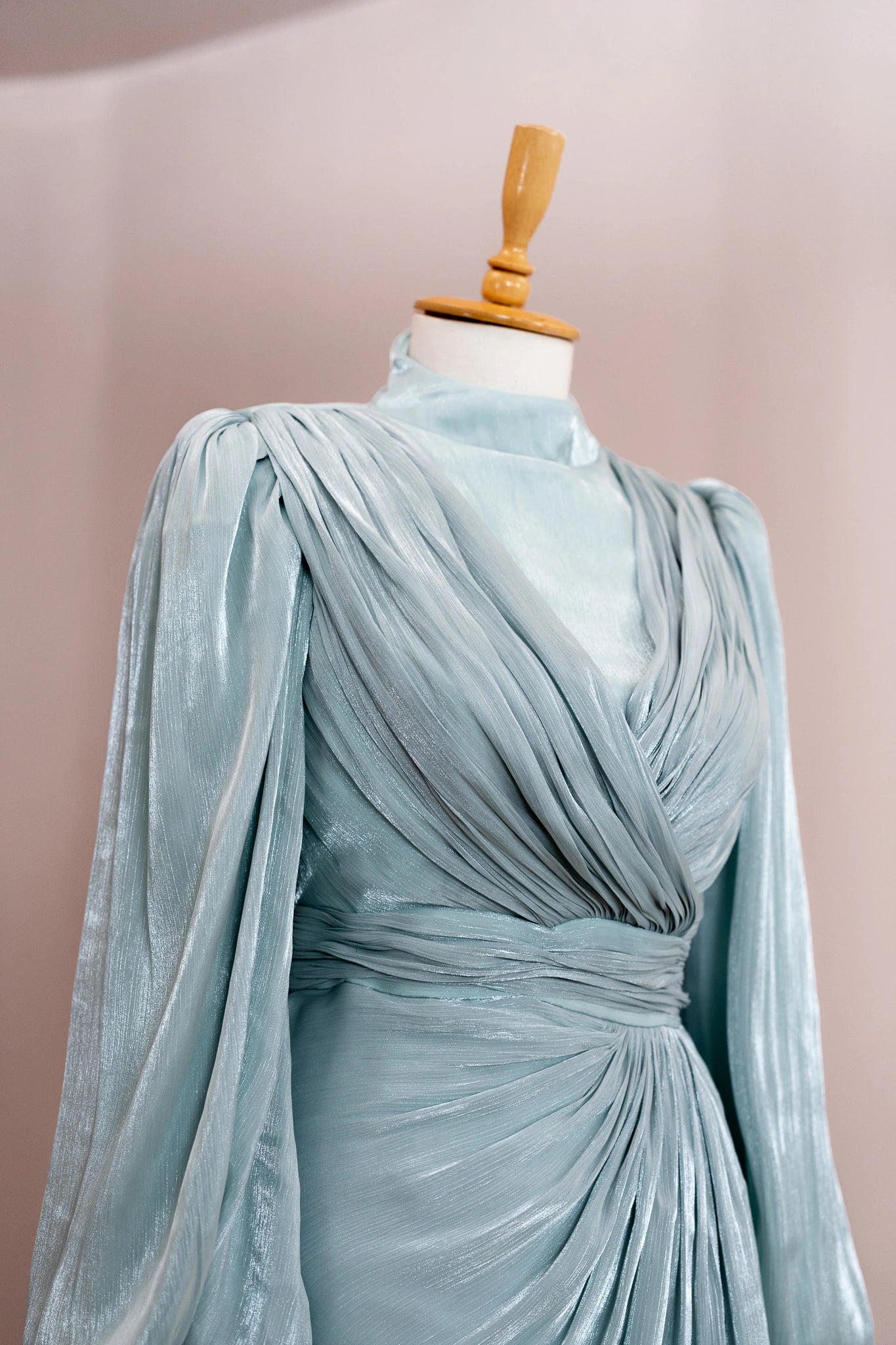 Safir Tesettür Abiye - FioraofDress - tesettur - abiye - mint - 38 - hijab - evening - dress