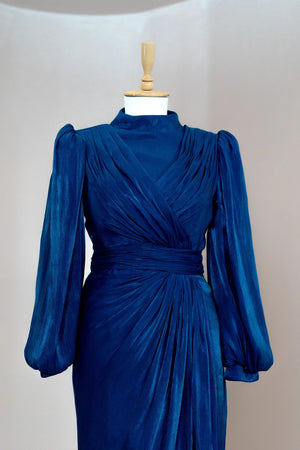 Safir Tesettür Abiye - FioraofDress - tesettur - abiye - LACİVERT - 38 - hijab - evening - dress