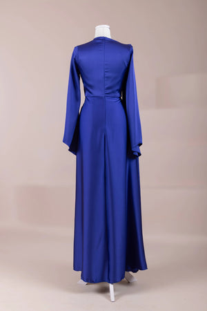 Satenya Tesettür Abiye - FioraofDress - tesettur - abiye - SAX - 38 - hijab - evening - dress