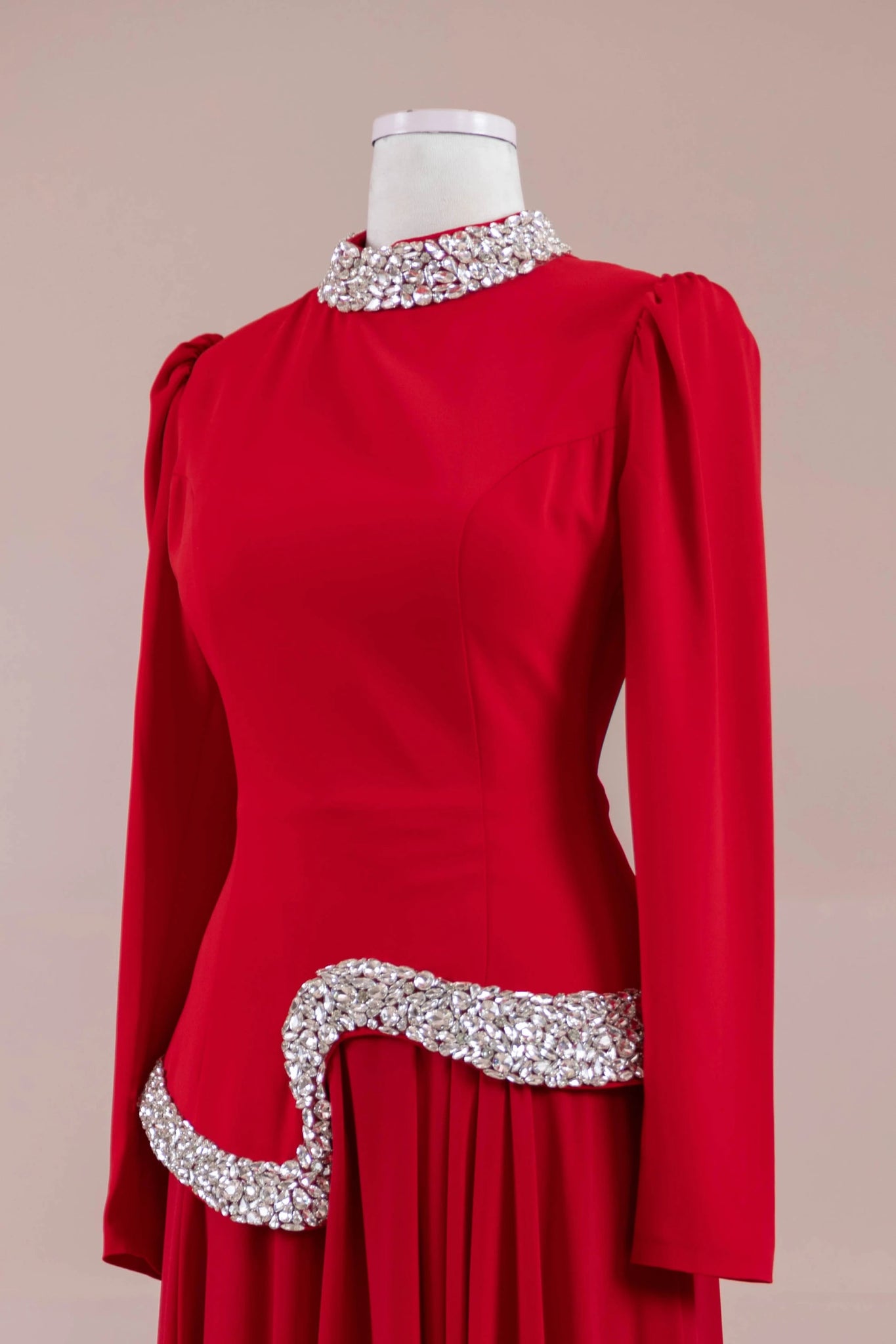 Selva Tesettür Abiye - FioraofDress - tesettur - abiye - Kırmızı - 38 - hijab - evening - dress