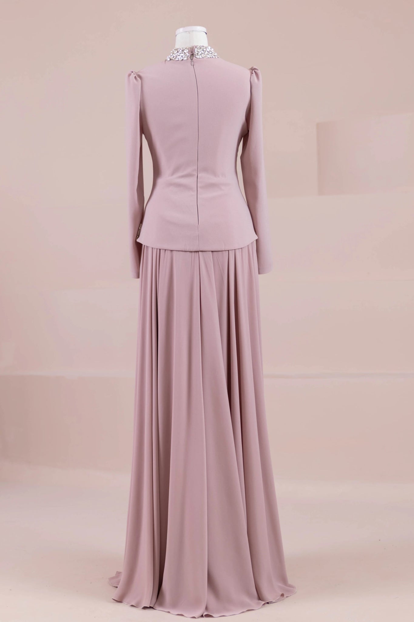 Selva Tesettür Abiye - FioraofDress - tesettur - abiye - pudraa - 38 - hijab - evening - dress