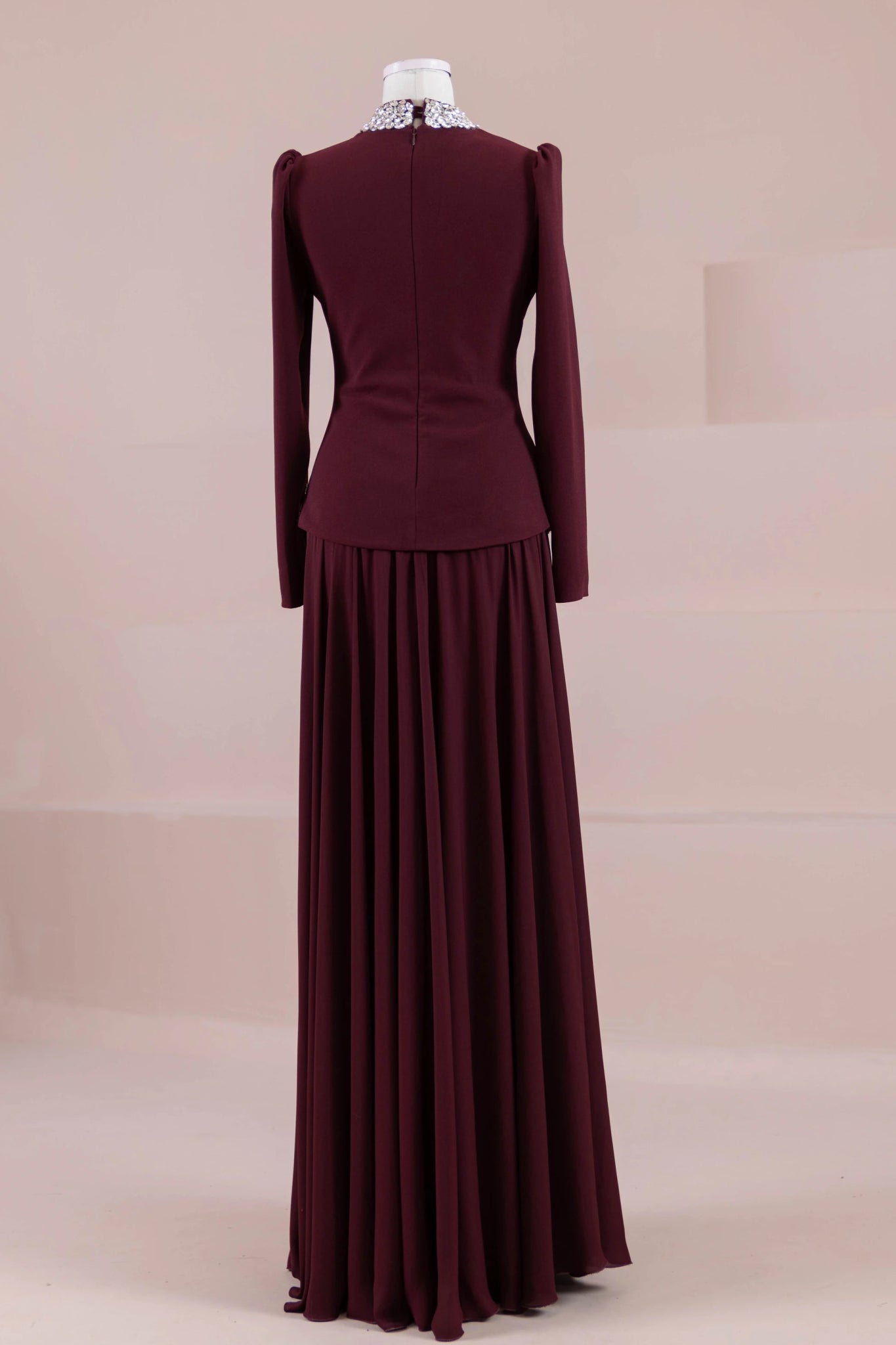 Selva Tesettür Abiye - FioraofDress - tesettur - abiye - BORDO - 38 - hijab - evening - dress