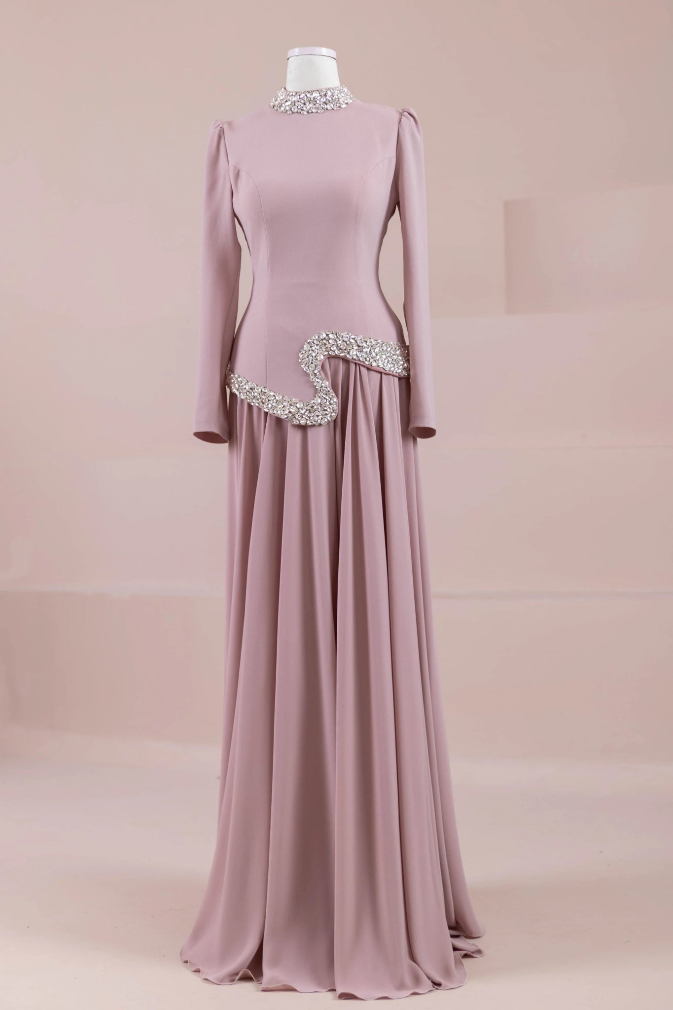 Selva Tesettür Abiye - FioraofDress - tesettur - abiye - pudraa - 38 - hijab - evening - dress