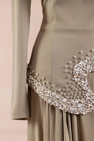 Selva Tesettür Abiye - FioraofDress - tesettur - abiye - HAKİ - 38 - hijab - evening - dress