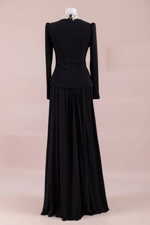 Selva Tesettür Abiye - FioraofDress - tesettur - abiye - SİYAH - 38 - hijab - evening - dress