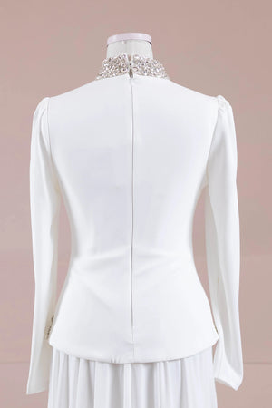 Selva Tesettür Abiye - FioraofDress - tesettur - abiye - Beyaz - 38 - hijab - evening - dress