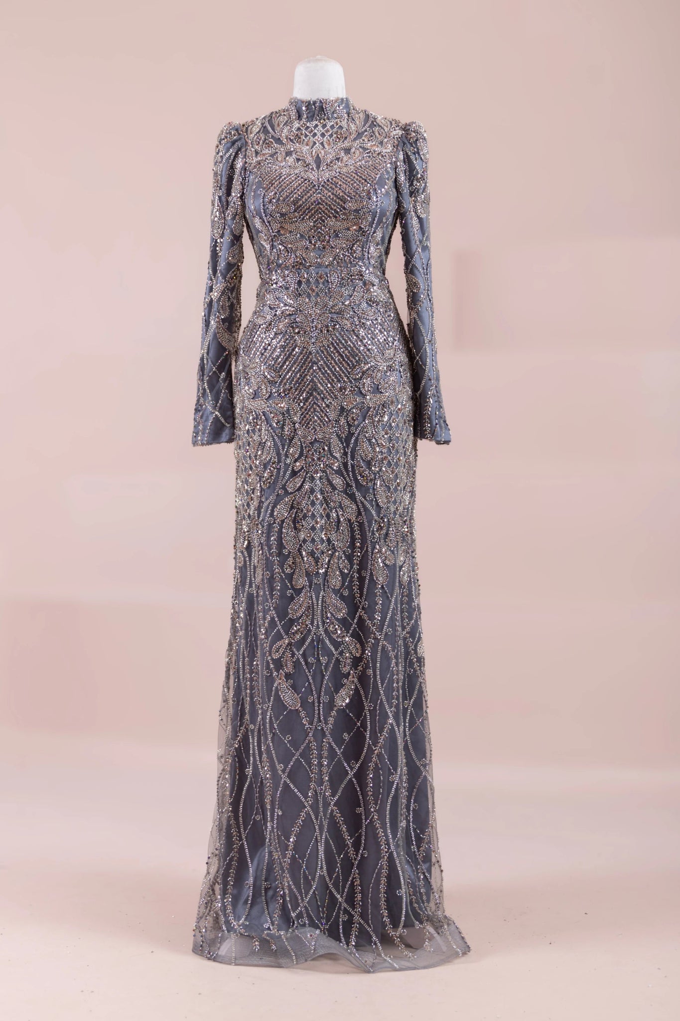 Sena Tesettür Abiye - FioraofDress - tesettur - abiye - Antrasit - 38 - hijab - evening - dress