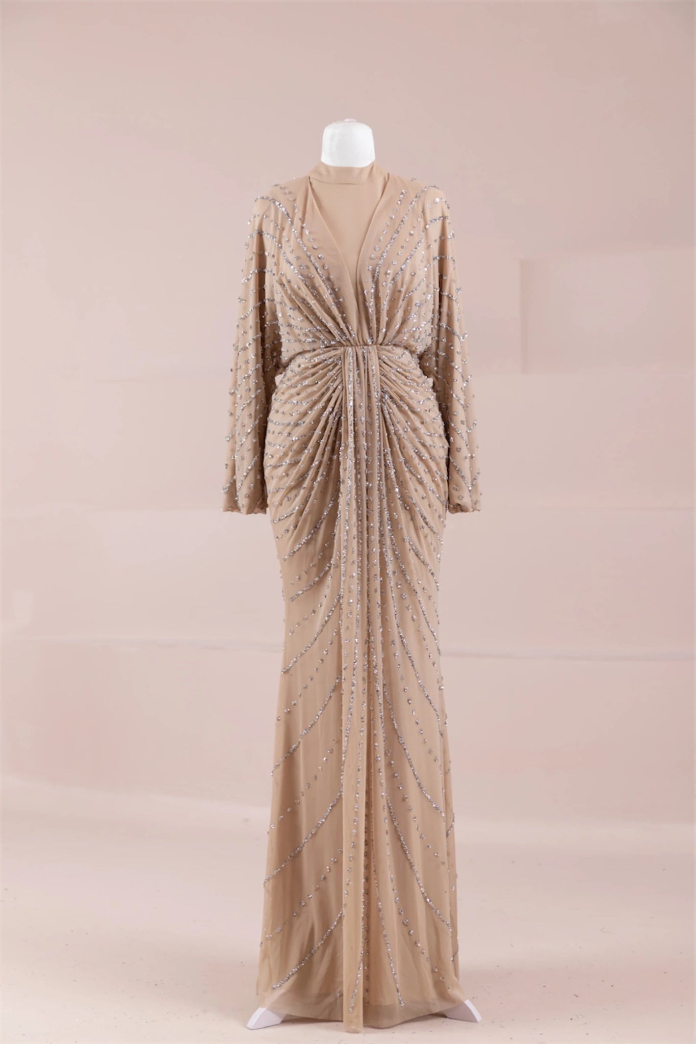 Serel Tesettür Abiye - FioraofDress - tesettur - abiye - BEJ - 36 - hijab - evening - dress