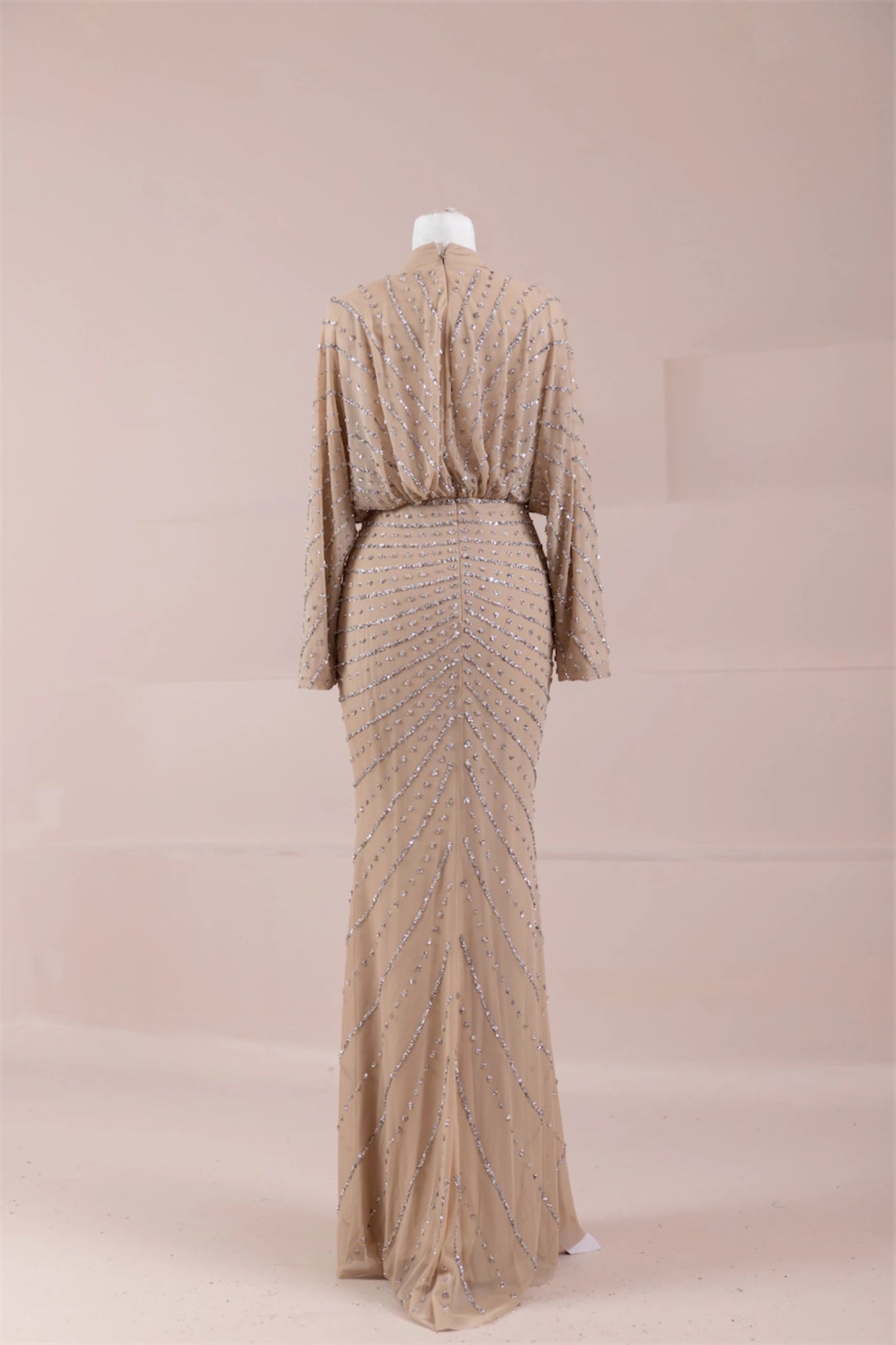 Serel Tesettür Abiye - FioraofDress - tesettur - abiye - BEJ - 36 - hijab - evening - dress