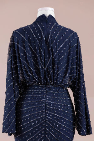 Serel Tesettür Abiye - FioraofDress - tesettur - abiye - LACİVERT - 36 - hijab - evening - dress