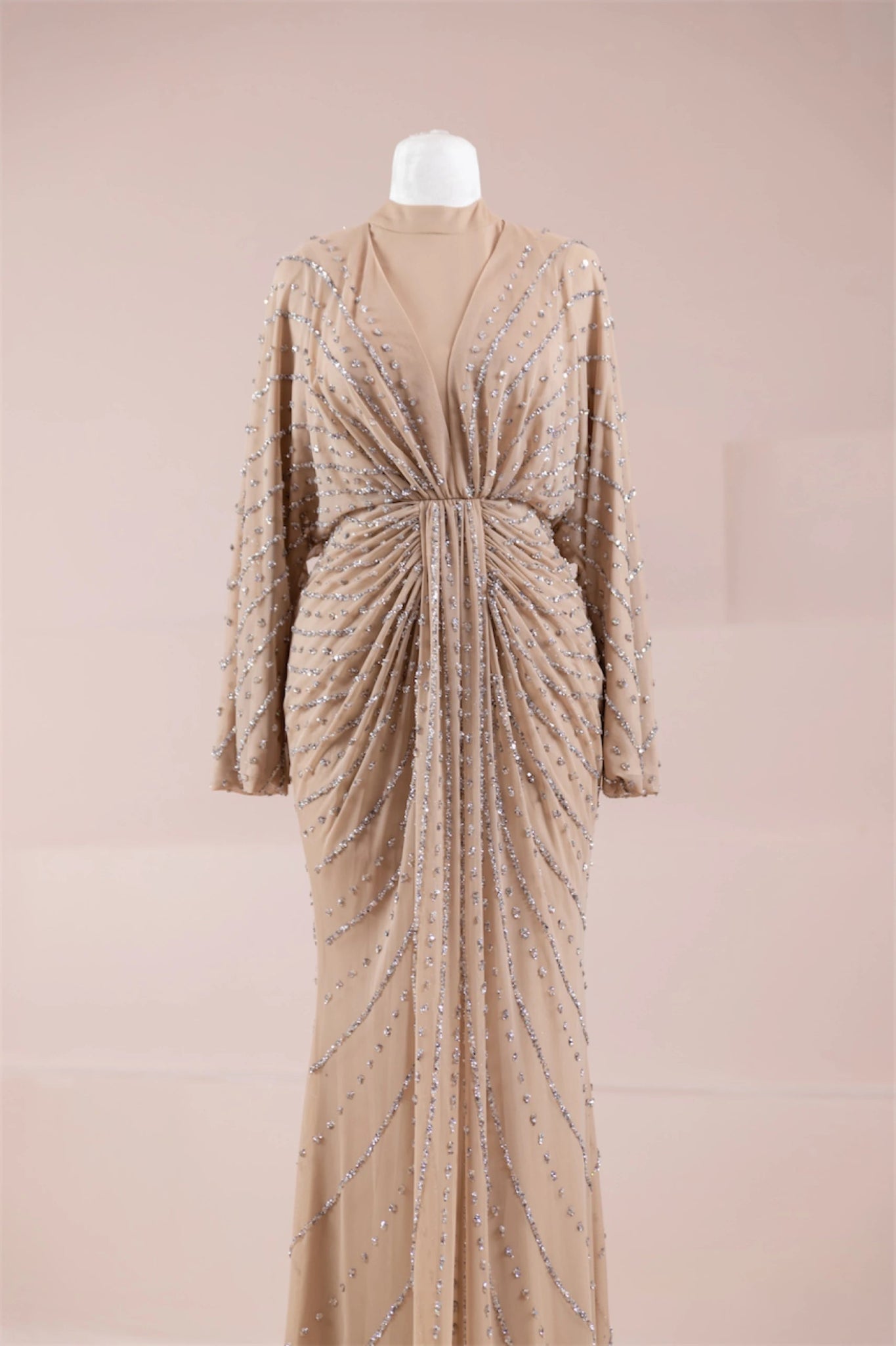 Serel Tesettür Abiye - FioraofDress - tesettur - abiye - BEJ - 36 - hijab - evening - dress