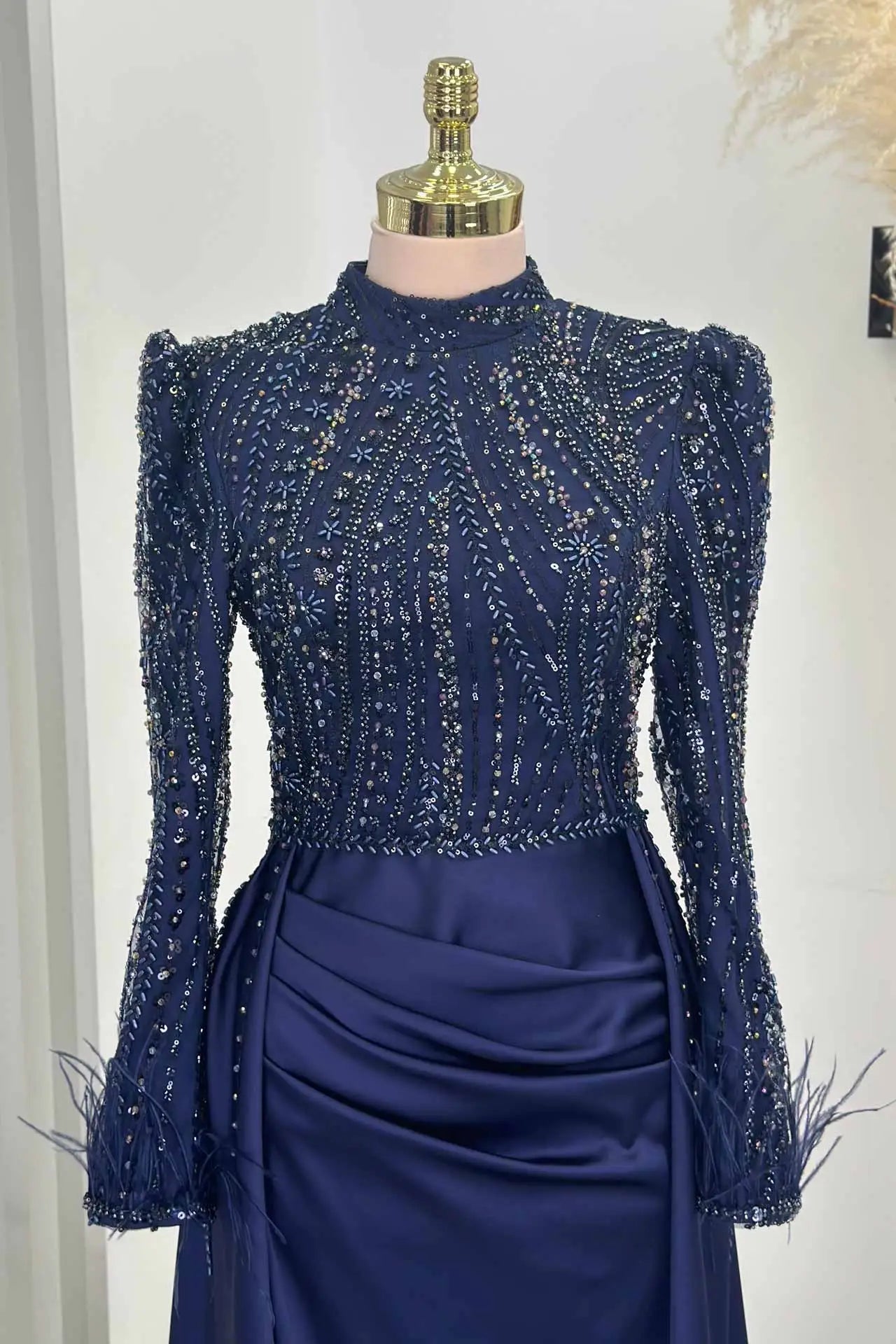 Sherry Tesettür Abiye - FioraofDress - tesettur - abiye - LACİVERT - 38 - hijab - evening - dress