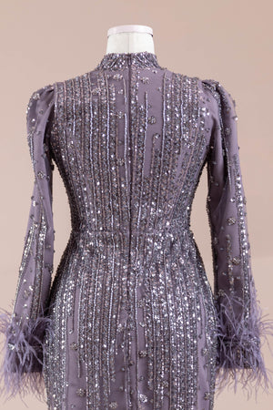 Sien Tesettür Abiye - FioraofDress - tesettur - abiye - MOR - 38 - hijab - evening - dress