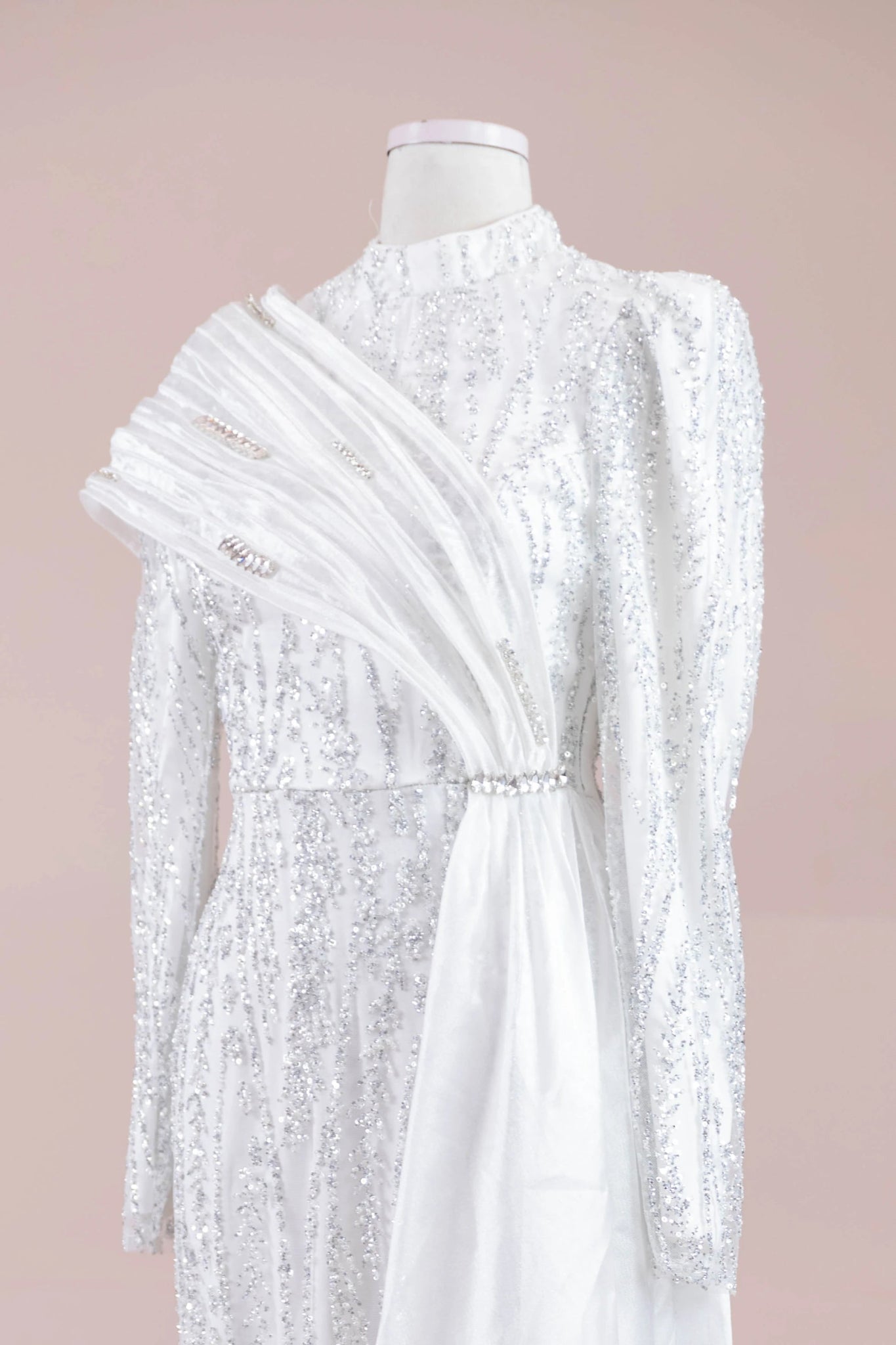 Silü Tesettür Abiye - FioraofDress - tesettur - abiye - Beyaz - 38 - hijab - evening - dress