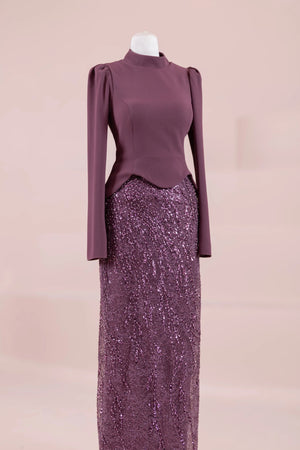 Simera Tesettür Abiye - FioraofDress - tesettur - abiye - Berry - 38 - hijab - evening - dress