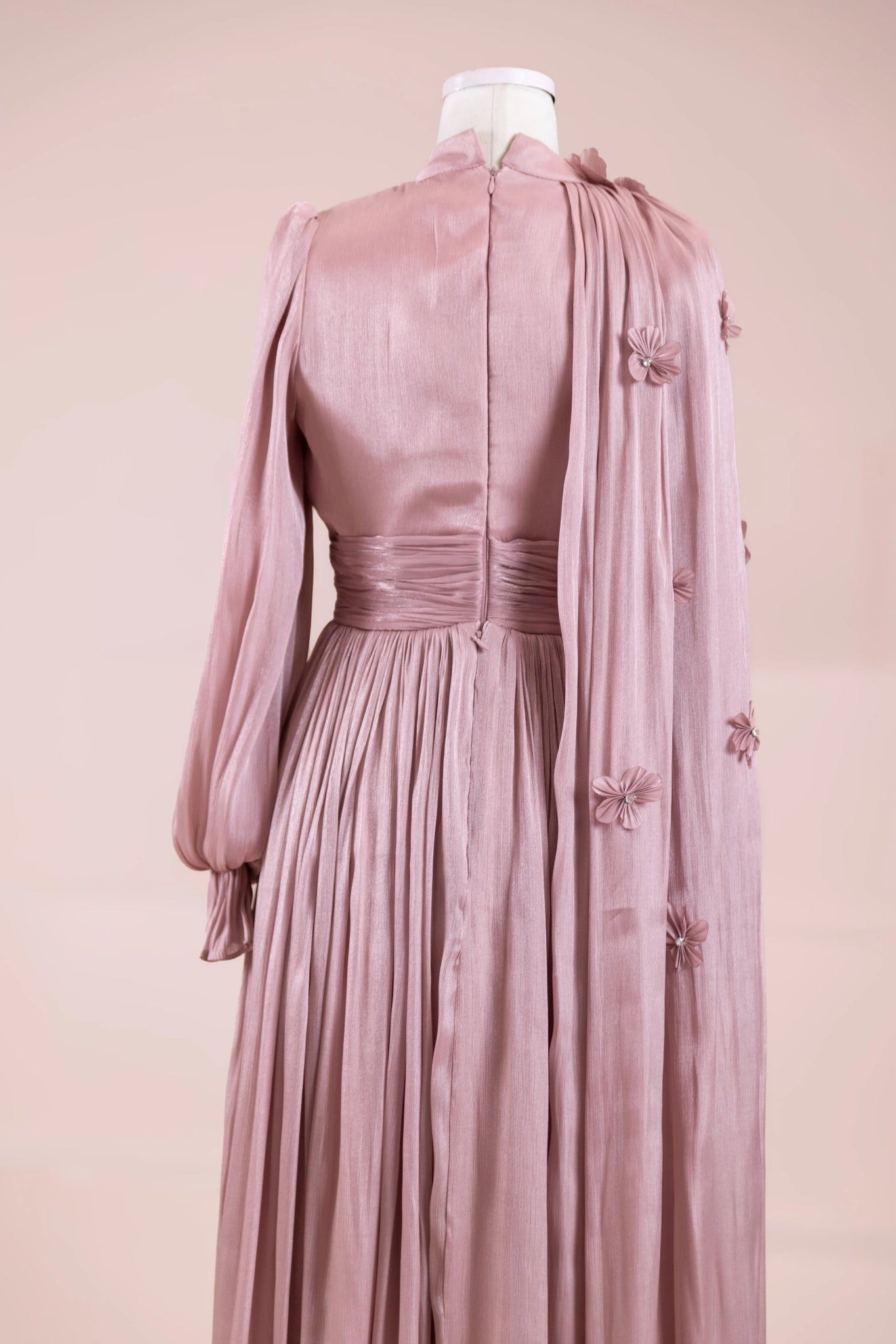 Sivra Tesettür Abiye - FioraofDress - tesettur - abiye - rose - 38 - hijab - evening - dress