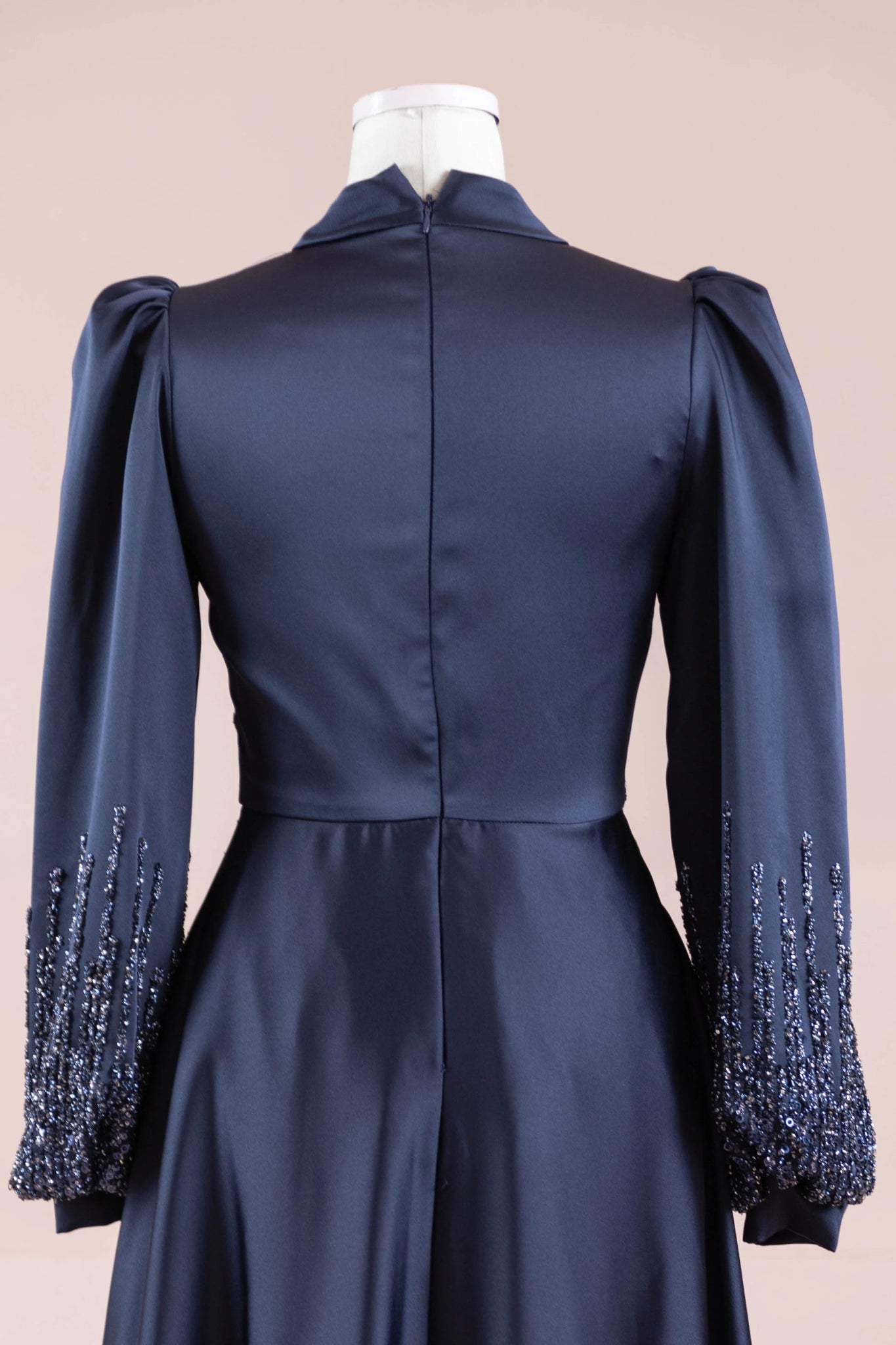 Su Abiye - FioraofDress - tesettur - abiye - 38 - LACİVERT - hijab - evening - dress