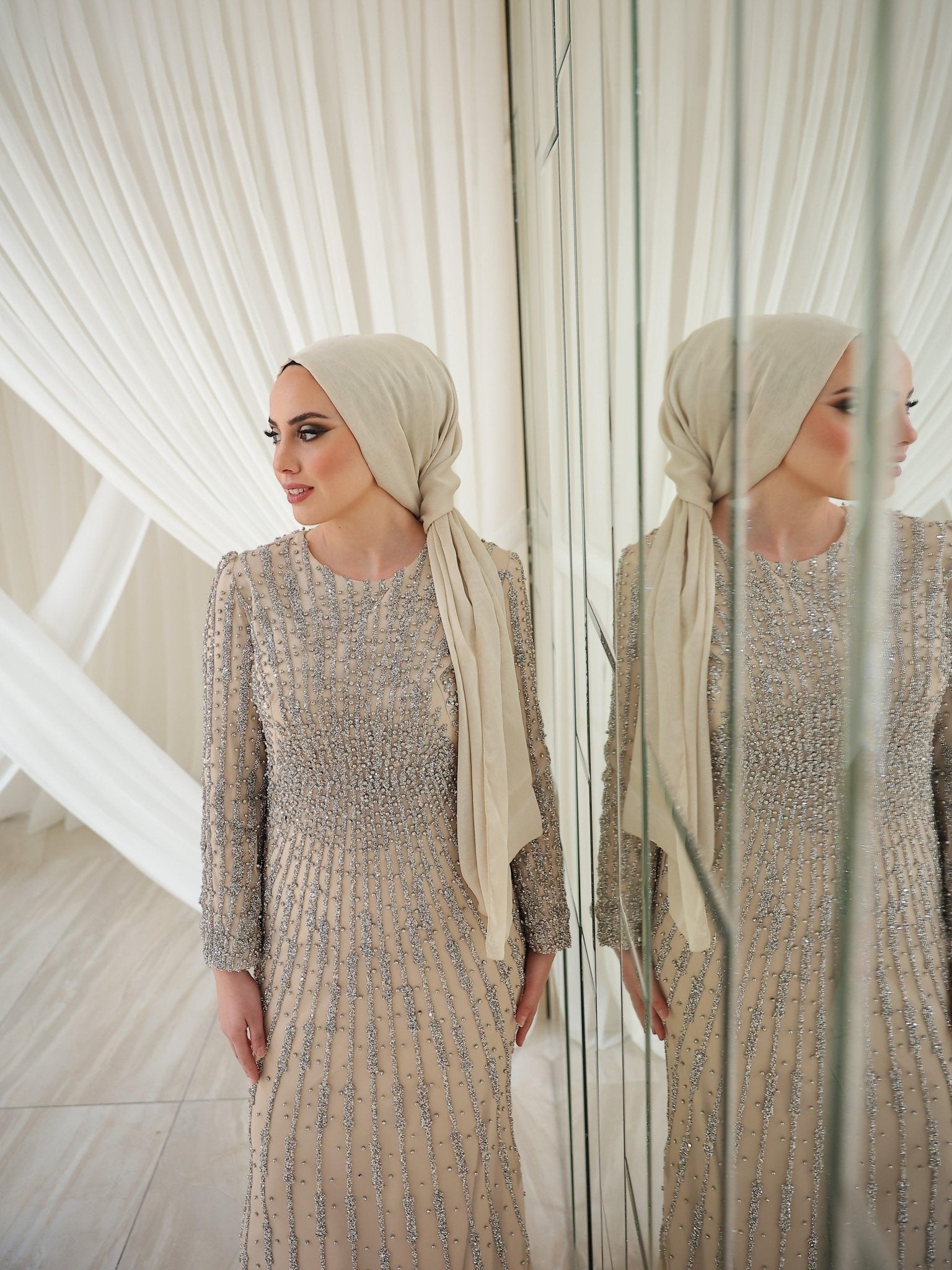 Su Tesettür Abiye - FioraofDress - tesettur - abiye - 48 - Mürdüm - hijab - evening - dress