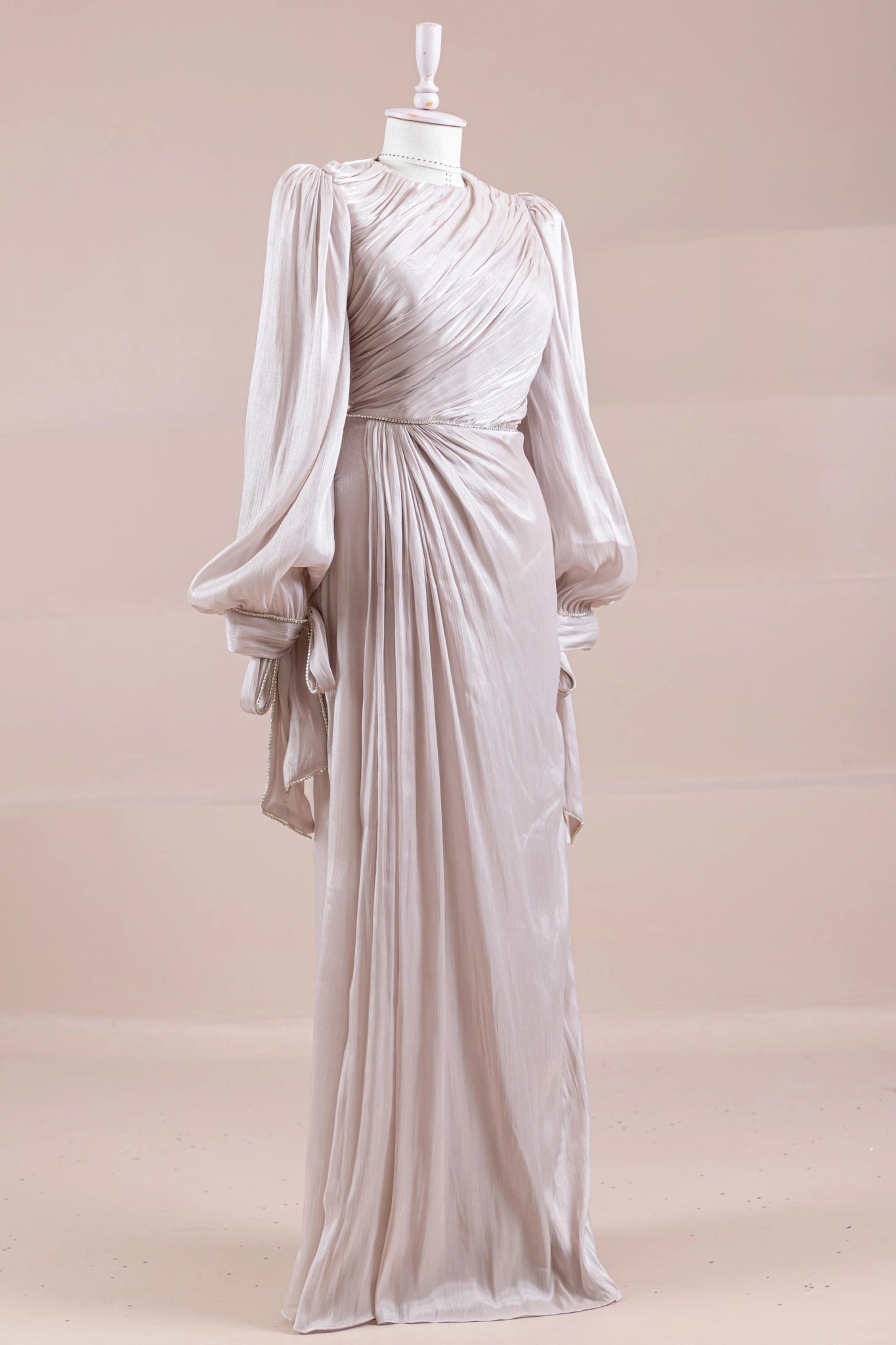 Su Yolu Tesettür Abiye - FioraofDress - tesettur - abiye - BEJ - 38 - hijab - evening - dress